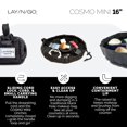 thumbnail image 3 of Lay-n-Go Cosmo Drawstring Cosmetic & Makeup Bag Organizer Toiletry Bag for Travel Gifts and Daily Use 16 inch mini Crossmark, 3 of 5
