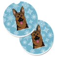 thumbnail image 1 of Snowflake German Shepherd Set of 2 Cup Holder Car Coaster, 1 of 1