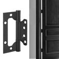 thumbnail image 3 of Hardware Fittings, Durable Door Hinge, Black For Wardrobes Doors, 3 of 8