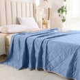 thumbnail image 3 of weibbin 150x200cm Summer Cool Comforter, Ice Spring Cool Feeling Polyester Comforter for Hot Sleepers Cooling Blanket Breathable Comforter Summer Bedding, 3 of 6