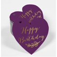thumbnail image 2 of Inkdotpot 100 Pack Real Gold Foil Paper Tag Happy Birthday Favor Hang Tag, 2 of 6