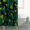 thumbnail image 3 of Ensemble de Rideau de Douche avec Doublure à Boutons-Pression, Feuille de Trèfle Chanceux Irlandais Vacances (2) Rideaux de Douche Doublure de Douche Imperméable, Doublure de Douche Décorative en Polyester, 72x72 Pouces, 3 of 4