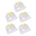 thumbnail image 3 of Lot de 5 sacs de rangement réutilisables transparents pour céréales, riz, céréales, farine, noix, 1,5 kg, 3 of 14