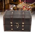 thumbnail image 4 of Wooden Treasure Box, Strong Durable Jewelry Storage Box Thickened  For Necklace, 4 of 8