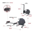 thumbnail image 2 of Sunny Health & Fitness Multifunction SPM Magnetic Rowing Machine - SF-RW5941, 2 of 9