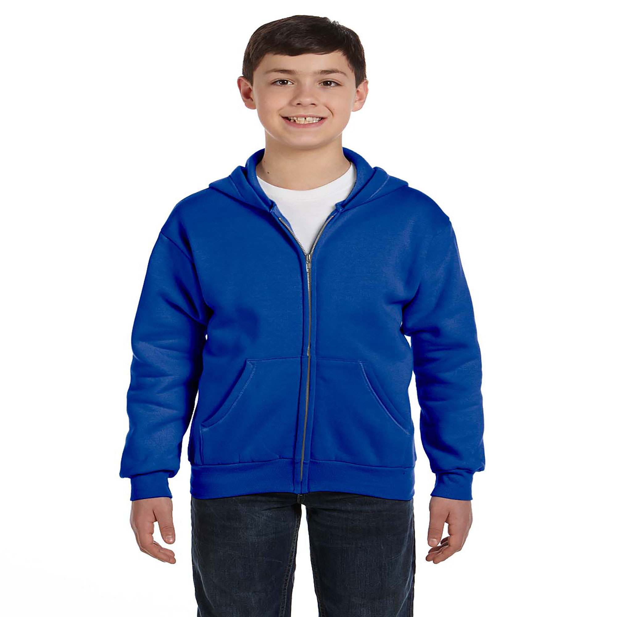 ComfortBlend Boy's EcoSmart Full-Zip Hoodie Sweatshirt, Style P480