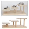 thumbnail image 2 of thinsony Wooden Sunglasses Rack Glasses Display Stand Holder Organizer Stand 3 Layers, 2 of 9