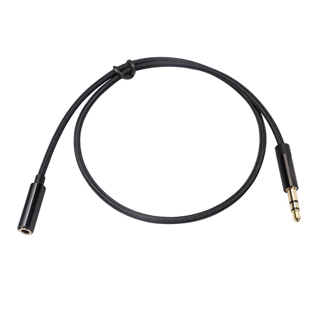 QualitChoice Ordinateur Portable Rallonge Audio Portable Lecteur MP3 3.5mm Mâle à Femelle Adaptateur Convertisseur Accessoires Remplaçant les Pièces 1.8m 1Set