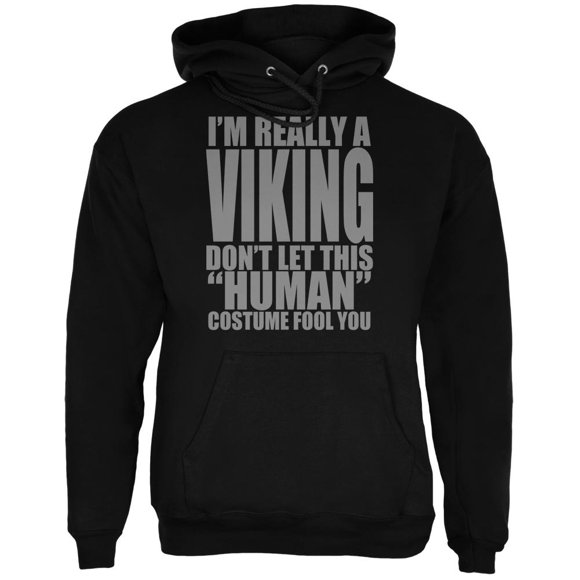 Halloween Human Viking Costume Mens Hoodie