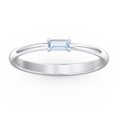 thumbnail image 2 of East-West Stackable Baguette Ring in 10K White Gold, 2 of 3