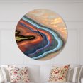 thumbnail image 2 of Designart 'Abstract Mineral Texture ' Modern wall clock, 2 of 6