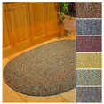 thumbnail image 2 of Rhody Rug Sophia Oval Braided Rug, Graphite Gray, 2 x 4 ft., Reversible Indoor/Outdoor, 1 Count, 2 of 2