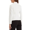 thumbnail image 3 of INSPIRE CHIC Blazer de Travail pour Femme Col à Revers Veste à Manches Longues Blazer de Complet Blanc P, 3 of 6