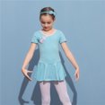 thumbnail image 2 of HAWEE Justaucorps de Ballet pour Filles à Manches Courtes Danse Gymnastique Ballerine Tenue de Ballet Robe, 2 of 3