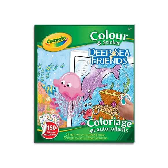 Colour & Sticker Pages, Deep Sea Friends