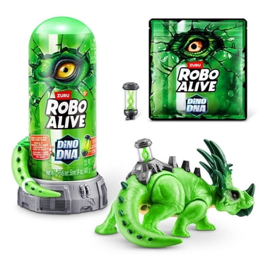 Jouet Robotique Dino DNA (Styracosaurus), Échine en ADN à Lumières Clignotantes par ZURU