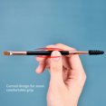 thumbnail image 2 of WIFKLSIIPG Eyebrow Double Ended Flat AngLED Eyeliner Eyeshadow Make up Brow Mascara Brush, 2 of 5