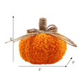 thumbnail image 2 of Way To Celebrate Sherpa Pumpkin Decoration, Diameter 3 inch, Orange colour, 2 of 4