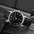 thumbnail image 4 of Classic Roman Numeral Dial Men's Wristwatch with Calendar Function and Belt Strap for Gifting, 4 of 5