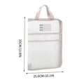 thumbnail image 3 of Vrorvz A3 Grand Sac de Dossiers Transparent à Grande Capacité avec Ouverture Plate à 180° pour Documents, Art et Copies d'Examen, Sac à Main Durable et Portable avec Poignées Robustes pour Étudiants et Professionnels, 3 of 5