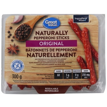 Bâtonnets de pepperoni original Naturellement Great Value
