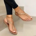 thumbnail image 2 of XZNGL Pantoufles pour Femmes Pantoufles Chaussures à Enfiler Femmes Sandales à Strass Chaussures pour Femmes Sandales et Pantoufles Plates de Plage Femmes, 2 of 2