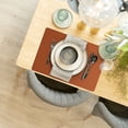 thumbnail image 3 of WHEANG Leather Placemat Home Double Sided Rectangular Insulated Table Mat Restaurant Hotel Western Food Mat Waterproof Dinner Plate Mat, 3 of 3