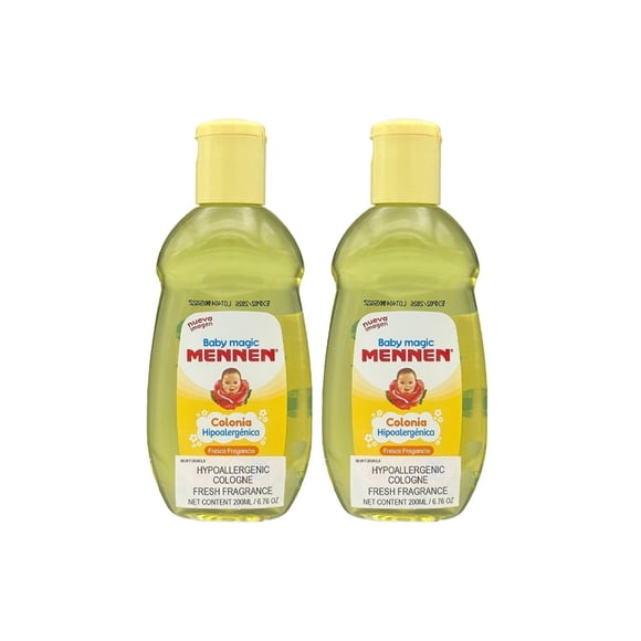 Baby Magic 2 Mennen Cologne 6.76 Fl Oz (2 Colonias Mennen Para Bebe 200 Ml)