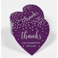 thumbnail image 2 of Inkdotpot Pack Of 100 Thanks For Celebrating With Me Birthday Favor Paper Tags Craft Real Silver Foil Hang Tags, 2 of 6