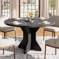 thumbnail image 4 of AKDSteel 47" Round Dining Table For 4–6 People, Circle Kitchen Table With Sturdy Pedestal Base For Small Dining Spaces, 4 of 7
