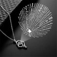 thumbnail image 2 of Collier Pendentif Projection Forme Creuse 100 Langues Je t'Aime Cadeau, 2 of 9
