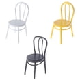 thumbnail image 4 of Meubles Miniatures de Maison de Poupée 1/12 Chaise en Métal Accessoires de Maison de Poupée, 4 of 7