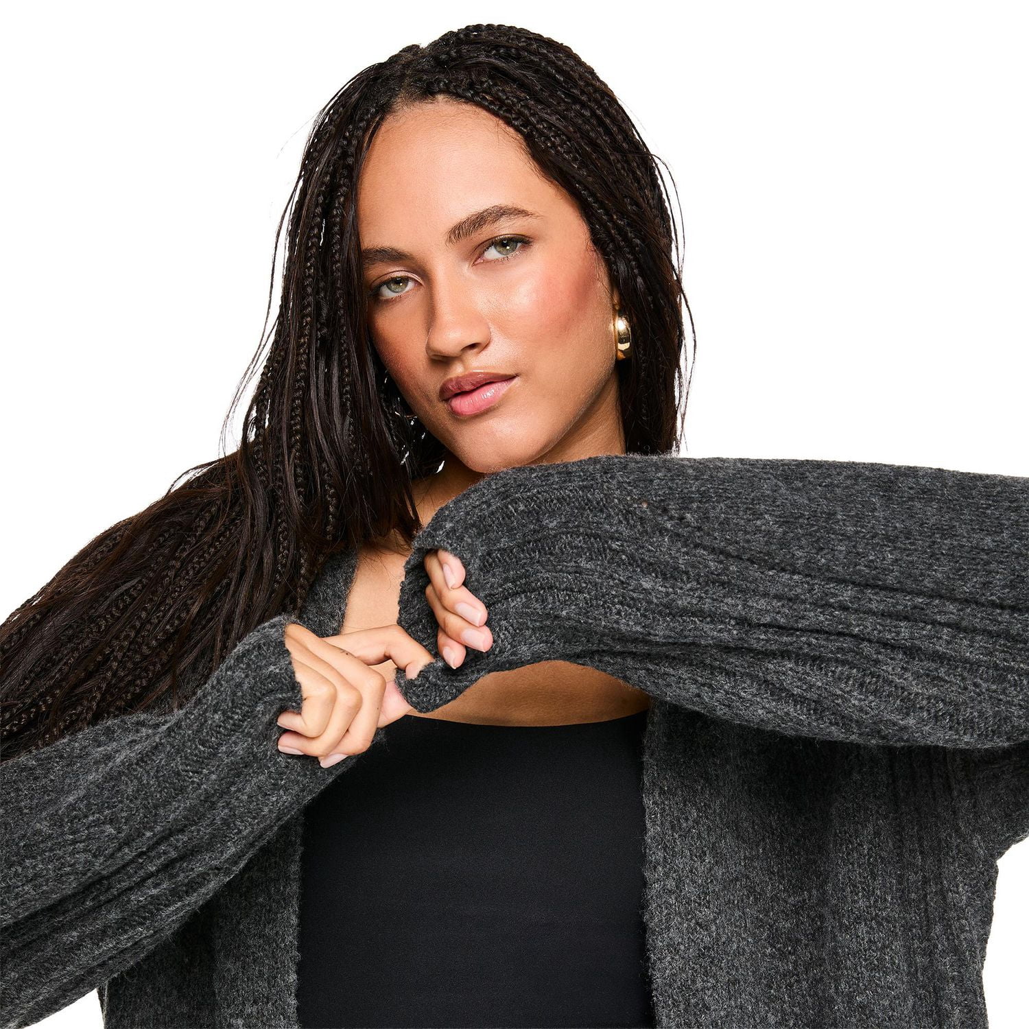 Cardigan ouvert à capuchon Wild Skye pour femmes