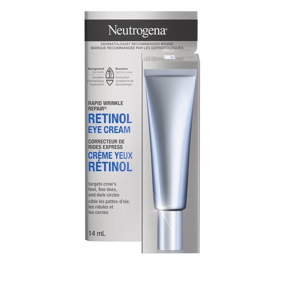 Crème régénératrice NEUTROGENA® Correcteur de rides express, Hydratant Visage et yeux avec rétinol - Sérum avec acide hyaluronique - 14 ml