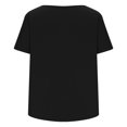 thumbnail image 3 of Birdeem T-Shirt à Boutons pour Femmes, Décontracté, Ample, Uni, Col Ras du Cou, Manches Courtes, 3 of 6