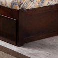 thumbnail image 4 of Mission Full Wood Platform Bed with Footboard and Storage Drawers in Walnut, 4 of 11
