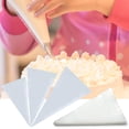 thumbnail image 2 of 100-Pack Disposable Piping Bags for Cake Decorating, Extra Thick Icing Bags, Burst-Proof Design for Buttercream, Chocolate, 2 of 7
