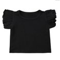 thumbnail image 1 of Infant Toddler Baby Girl Top Basic Plain Ruffle T-Shirt Blouse Casual Clothes, 1 of 3