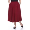 thumbnail image 1 of White Mark Jupe Midi Évasée Tasmin pour Femmes, 1 of 4