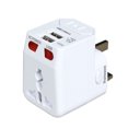 thumbnail image 3 of All-in-One Universal Travel Adaptor with 2 USB Ports - White, 3 of 13