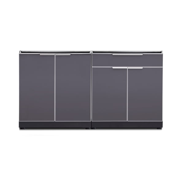 NewAge Products Armoire de Cuisine Extérieure en Aluminium, Ensemble de 2 Pcs