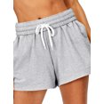 thumbnail image 3 of Wangsaura Women Loose Style Sports Shorts, Solid Color Elastic Waist Sweatpants, 3 of 7
