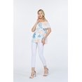 thumbnail image 5 of Women's Hawaiian Off-Shoulder Ruffle Muumuu Top in Sandy Beach Cream L, 5 of 5