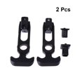 thumbnail image 4 of KAKOWELY Car Tail Box Buckle 2pcs Stainless Steel Car Tail Box Buckle Hood Lock Bumper Trim Lock Rear Tail Box Retractor Cover Lock Universal Clip Car Automobile Repacking Clip A78-1 (Black), 4 of 5