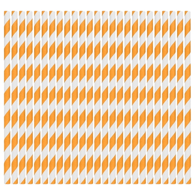 Meitianfacai 100PCS Paper Straws Assorted Colors Striped Drinking Straws For Shakes Cocktail Coffee
