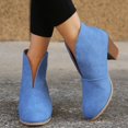 thumbnail image 4 of B91xZ Bottes Chelsea pour Femmes, Bottes Imperméables à Enfiler, Bleu Ciel 7, 4 of 5