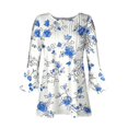 thumbnail image 5 of Blouses pour Femmes, T-shirt Imprimé Mode Manches 3/4 Blouse Col en V Hauts Décontractés, 5 of 5