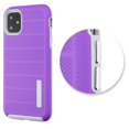 thumbnail image 2 of Apple iPhone 11 Étui de Téléphone [Choc] Protection contre les Chutes PC Rigide Souple Hybride Impact Robuste Double Couches Protection Corporelle Texturée Antidérapante Armure Caoutchouc Robuste Étui TPU Violet pour Apple iPhone 11, 2 of 2