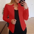 thumbnail image 4 of cfhntfmh Cardigan Grande Taille pour Femmes Mode à devant Ouvert Manches Longues Tuniques Chemises Automne Formel Travail Bureau Cardigans, 4 of 5