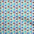 thumbnail image 1 of oneOone Silk Tabby Aqua Blue Fabric Geometric Sewing Craft Projects Fabric Prints By Yard 42 Inch Wide, 1 of 4